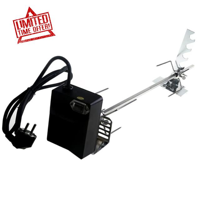 Rotisserie Grill Kit Stainless Steel Rotisserie Kit Universal Grill Rotisseries BBQ Grill Rotisseries BBQ Grilling Kit with 28” Spit Rod