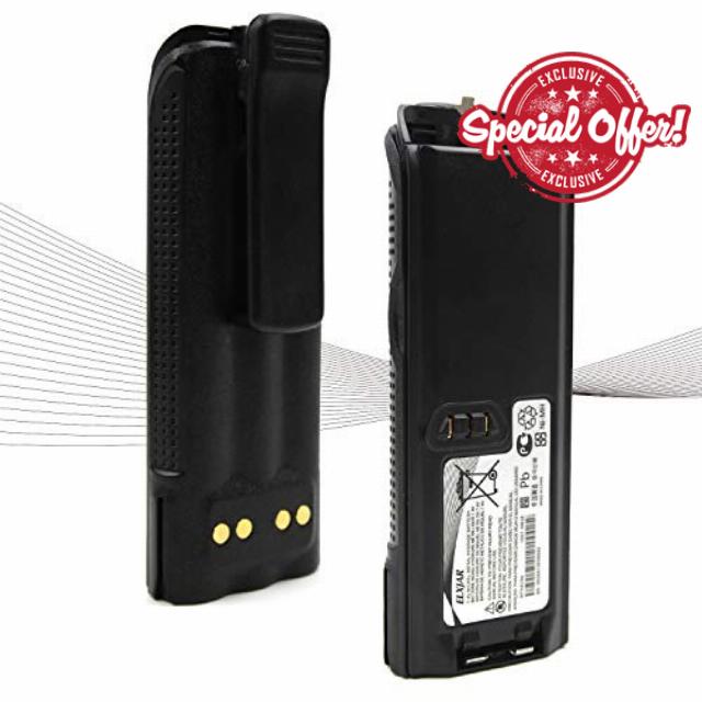 ROWSHEP (2-Pack) 7.2V 2100mAh Ni-NH Battery Replacement Two Way Radio Battery for Motorola XTS3000 XTS5000 XTS5000 MTP200 MTP300 XT5300 XTS4250 Walkie Talkie Batteries NTN8294/8293