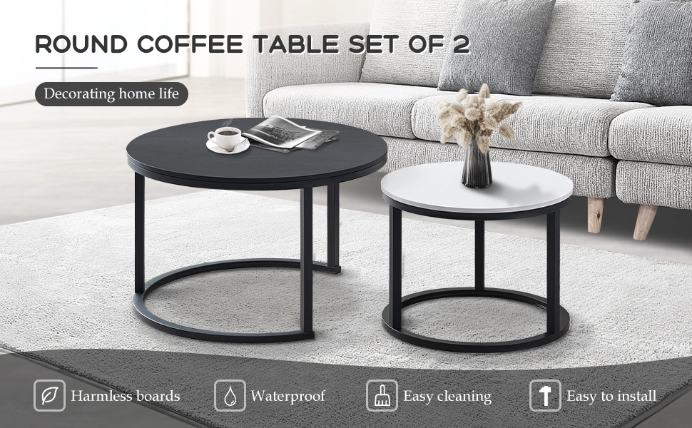 COFFEE TABLE SET OF 2