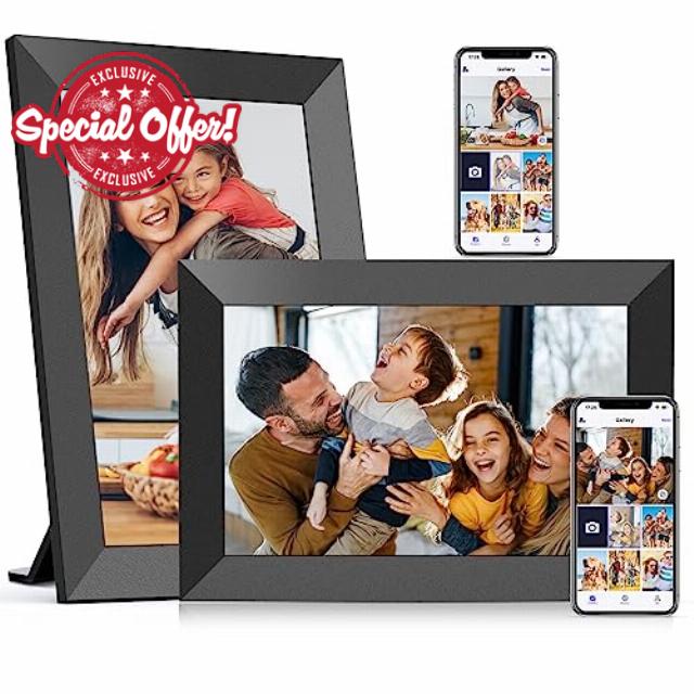 BIGASUO 2 Pack WiFi Digital Picture Frame