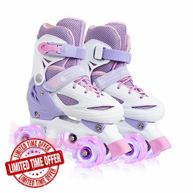 BASYNOL Roller Skates for Girls Boys Kids