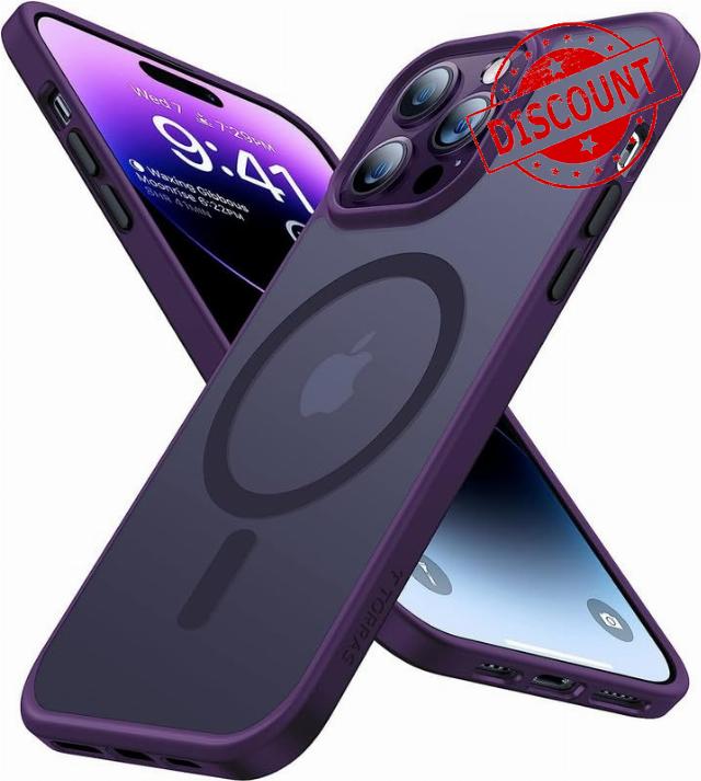 TORRAS Magnetic Shockproof Designed for iPhone 15 Pro Case