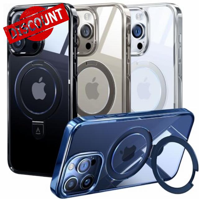 Alphex Invisible Stand Magnetic for iPhone 15 Pro Case
