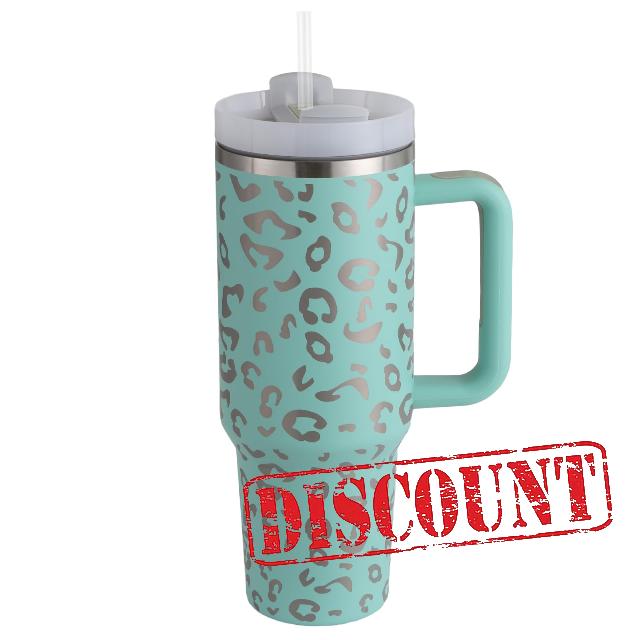 Colulon 40 oz Tumbler with Handle and Straw