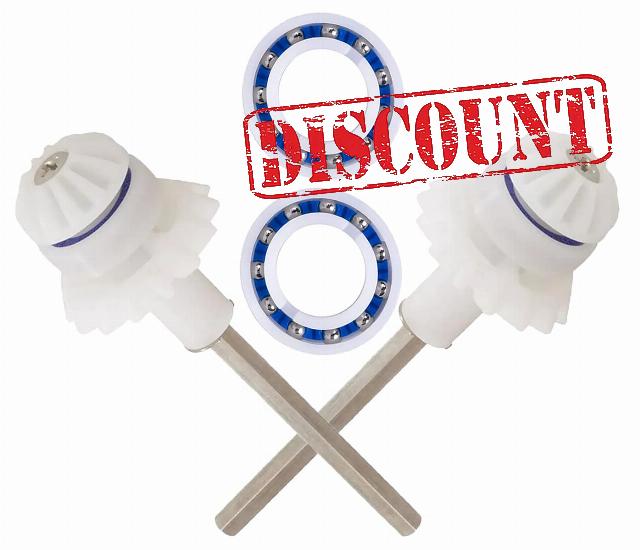 ATIE MX6 MX8 MX6EL MX8EL Elite Pool Cleaner Tune-up Kit with Drive Shaft Assembly R0525100 and Engine Wheel Bearing R0527000 (2 Pack)