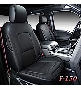 Coverado Car Seat Covers Full Set, Dodge RAM Seat Cover Waterproof Leather Protector Fit 2009-202...