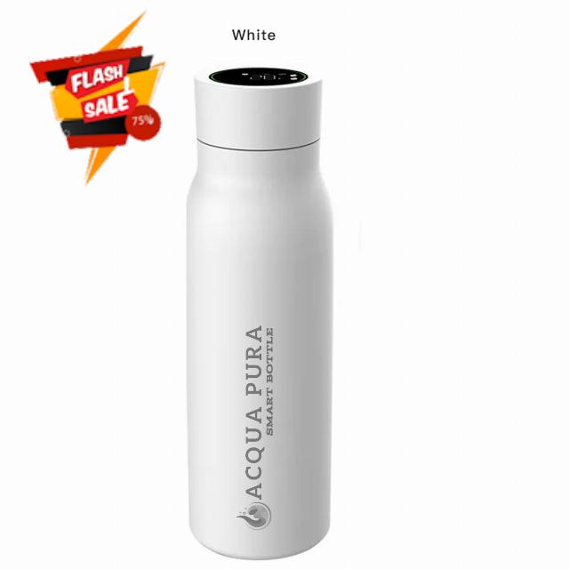 ACQUA PURA Digital Stainless Steel Smart Water Bottle (WHITE)