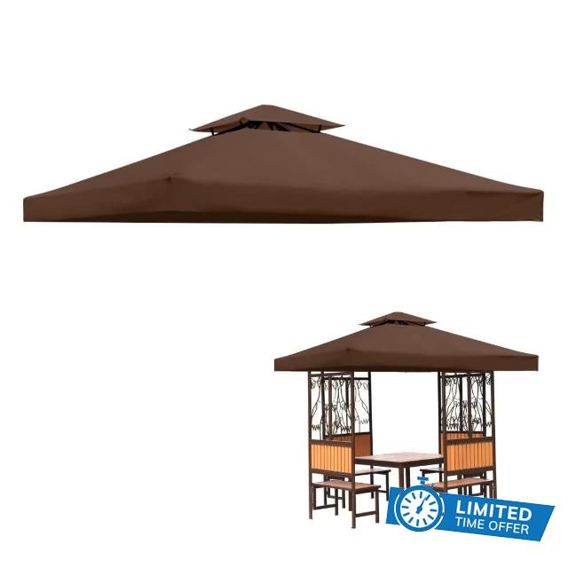 perixir Gazebo Canopy Top Replacement Cover 117"x117"