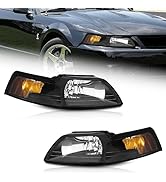 WEELMOTO For 2004-2008 Ford F150 Pickup/2006-2008 Mark LT Headlight Assembly, Headlamp replacemen...