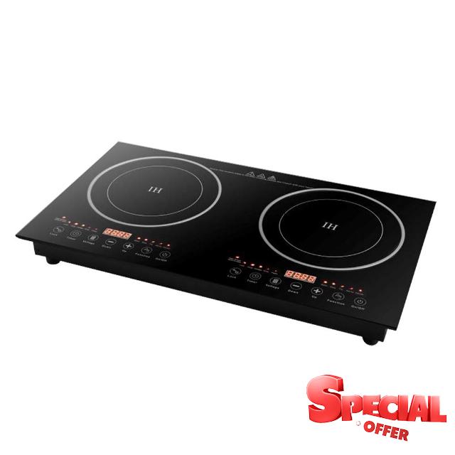 Double Induction Cooktop 110V Countertop Cooker Burner Stove Hot Plate