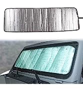 Front Windshield Sunshade Sun Shade for 1996-2019 Jeep Wrangler Rubicon Sahara TJ JK JKU 2 Door &...