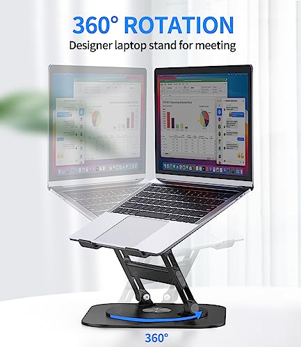 Stable Computer Stand for Laptop Ergonimic Foldable Laptop Riser for Desk Compatible with MacBook Pro/Air Notebook up to 16 Inches
