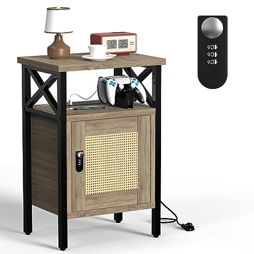 End Table with Charging Station