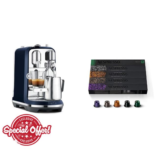 Nespresso Creatista Plus Espresso Machine Damson Blue