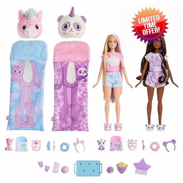 Barbie Cutie Reveal Slumber Party gift set