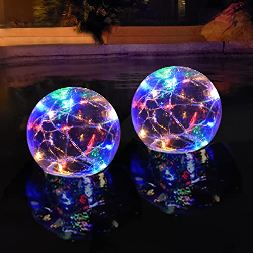 Colorful Solar Pool Lights That Float Glow in The Dark