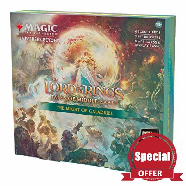 Magic The Gathering The Lord of The Rings: Tales of Middle-Earth Scene Box - The Might of Galadriel (6 Scene Cards