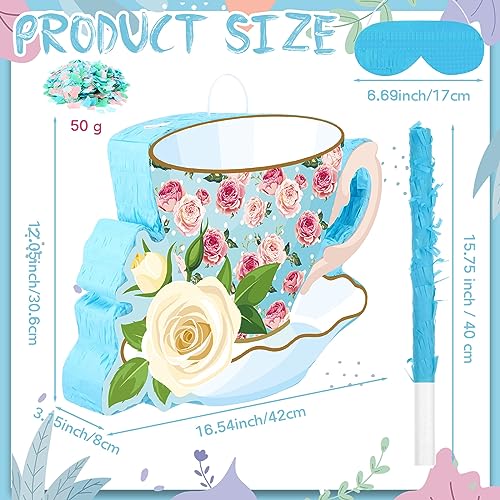 Stick and Confetti Tea Cup Party Supplies Favors for Kids Girls Birthday Party (Teacup)