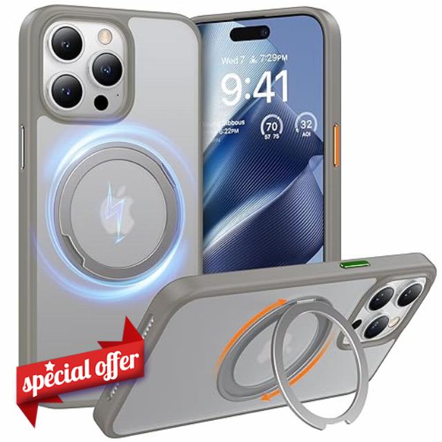 TORRAS 360°Rotatable Ring Designed for iPhone 15 Pro Case