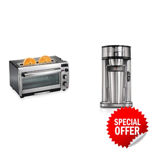Hamilton Beach 2-in-1 Countertop Oven and Long Slot Toaster