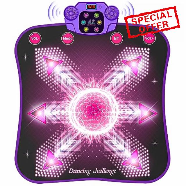beefunni Dance Mat Toys for 3 4 5 6 7 8 9 10 11 12+ Year Old Girl Birthday Gift Ideas