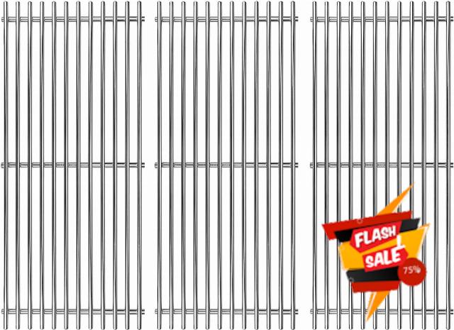 Shengyongh SS30NB (3-Pack) 18" Stainless Steel Cooking Grates Replacement Parts for AOG 30NB Grill Grates Grill Parts 30 30NBL 30NBT American Outdoor Grill 30-in Cooking Grid RJC32A RCS