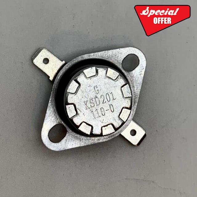 Fits GE Microwave Thermostat KSD201 110/0 JES1657SMSS - Temperature Control Switch for Microwave Ovens