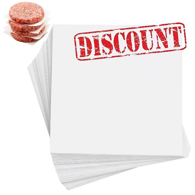 Qilery 5000 Pcs Hamburger Patty Paper Squares 6" x 6"