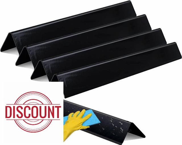 Moriintl Grill Replacement Part 7539 7540 24.5 inch Flavor Bars for Weber Genesis 300 Series