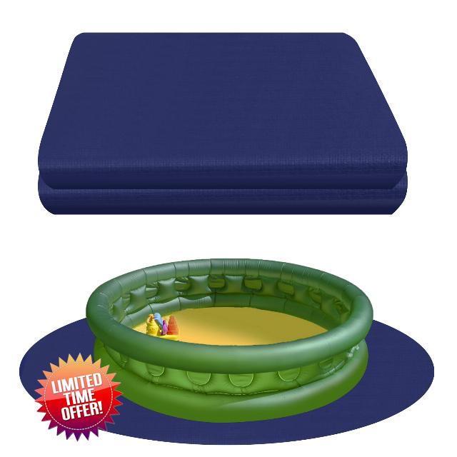 kanmass12 Ft Swimming Pool Ground Cloth Round Pool Liner Pad for Above Ground Swimming Pools Pool Ground Mat Durable Material Tough Defense Against Punctures Extends Life to The Liner