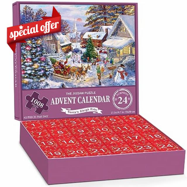Advent Calendar 2023 Jigsaw Puzzles for Kids Adults