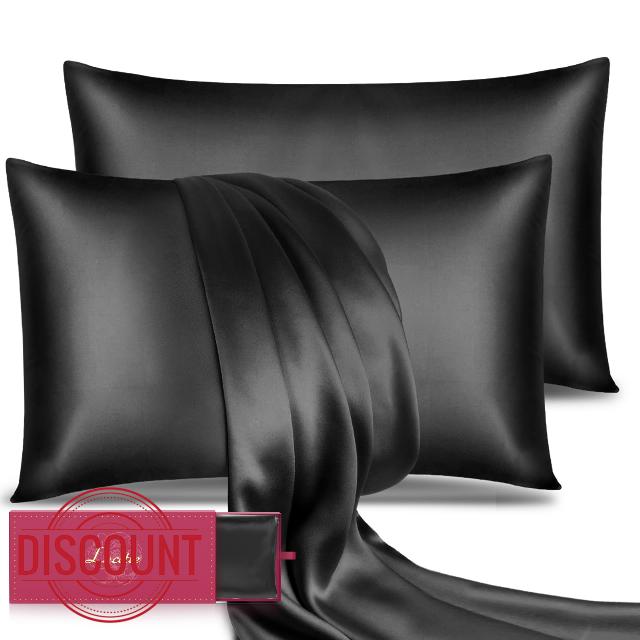 Lacette Silk Pillowcase for Hair and Skin 2 Pack