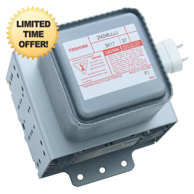 Microwave Oven Magnetron 2M248J (GS) 2M253J Replacement by BAY Direct for Toshiba Replaces WB27X10309 10QBP1006 2M248J (FN) 4150019905 2M248J (GM) 2E-13-37 2M217J 2M253J(XB) Magnetron