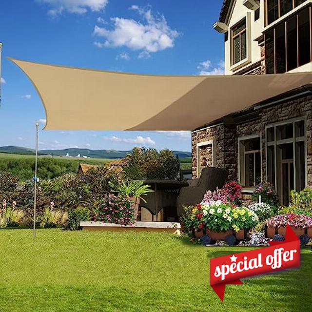 Ochoice 10' X 10' Sun Shade Sail Canopy