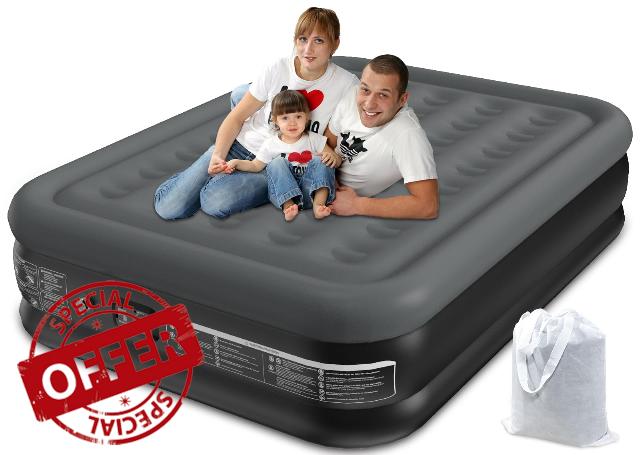 Sprinq Luxury Queen Air Mattress with Built-in Pump