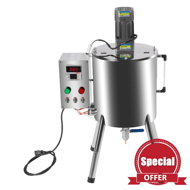 Heating Mixing Filling Machine,Paste Liquid Filling Machine ,Capacity Lipstick Candle Heat Filler ,Electric Stirring Tank Lipstick Paste Filler 15L/30L (15L/4gal)