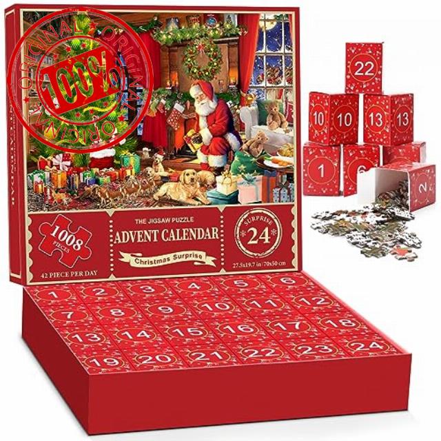 Jigsaw Puzzle Advent Calendar 2023-1008 Pieces Jigsaw Puzzle for Adult Kids