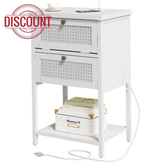 End Table with Charging Station