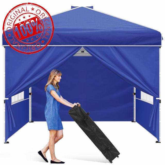 Winkalon 10x10 Pop up Canopy Tent Easy Set up Canopy with Sidewalls