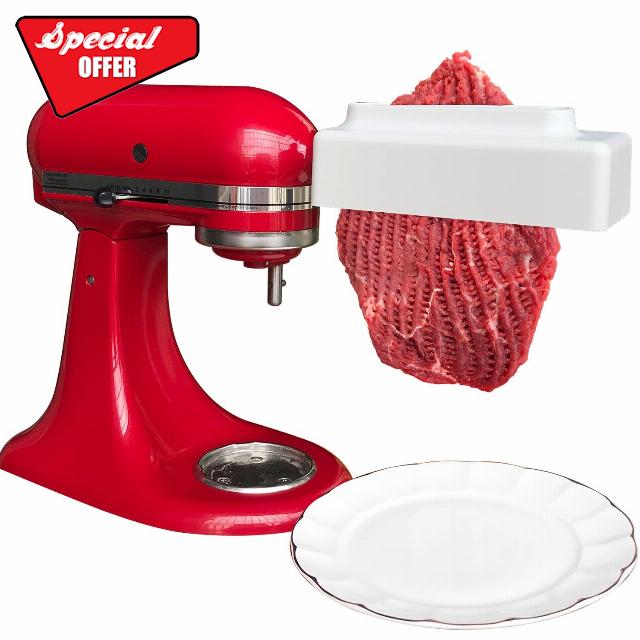【PLUS】Meat Tenderizer for All KitchenAid and Cuisinart Household Stand Mixers- Mixers Accesssories Attachment with Stainless Steel Gears