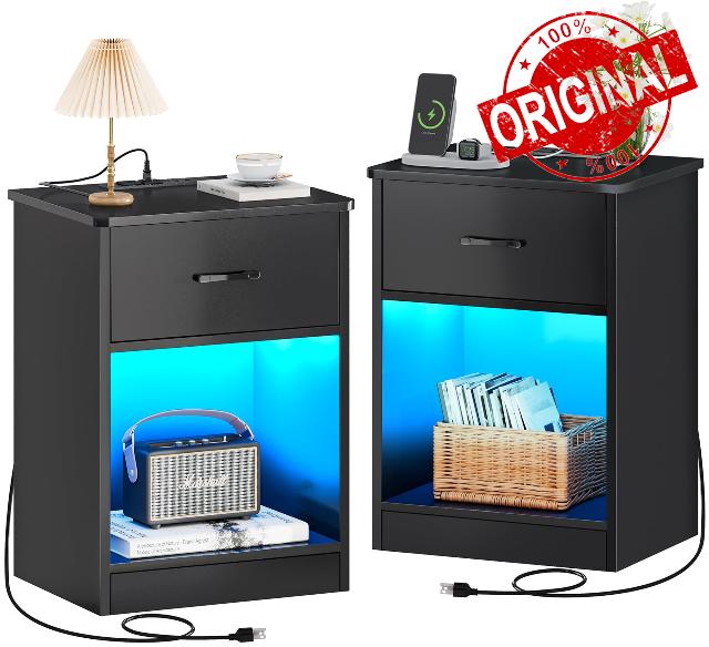 Huuger Nightstands Set of 2