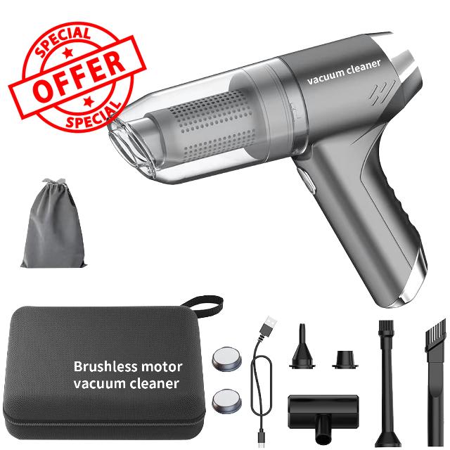 Car Vacuum Cleaner 15000PA 3 IN1 High-Power Brushless Motor Handheld Vacuum Cordless Charging Portable Mini Wireless Vacuum Cleaner Car Accessories Suitable For Men