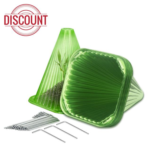 Ornveh 32 Pack Garden Cloches for Plants