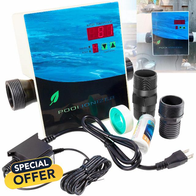 444301 Pool Purifier lonizer Cleaner Hybrid Pool Treatment System Clear Chlorine Free Water up for 40