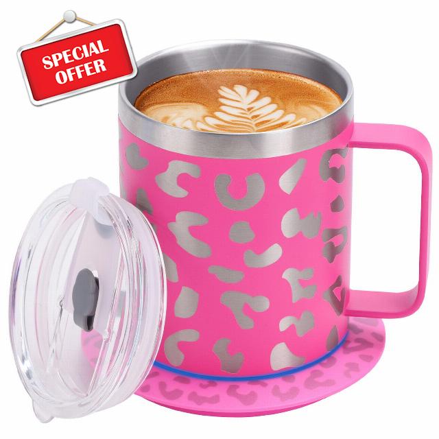 Heated Coffee Mug with Double-Layer 304 Stainless Steel