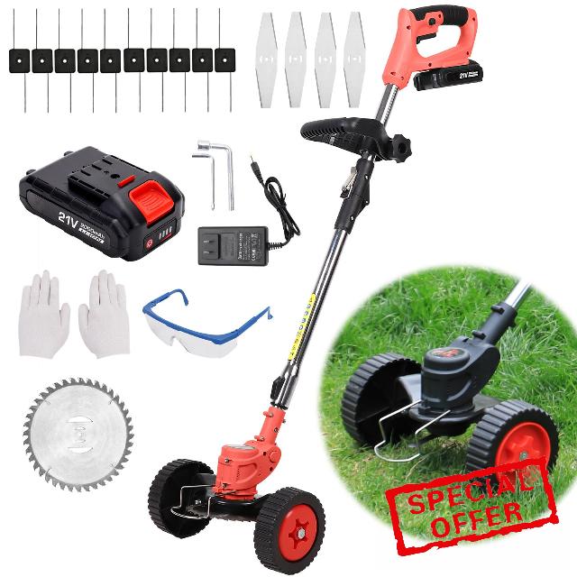 21V Weed Wacker Electric Weed Eater Battery Powered