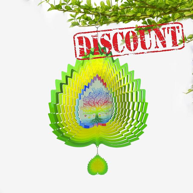 12 Inch 3D Stainless Steel Wind Spinners