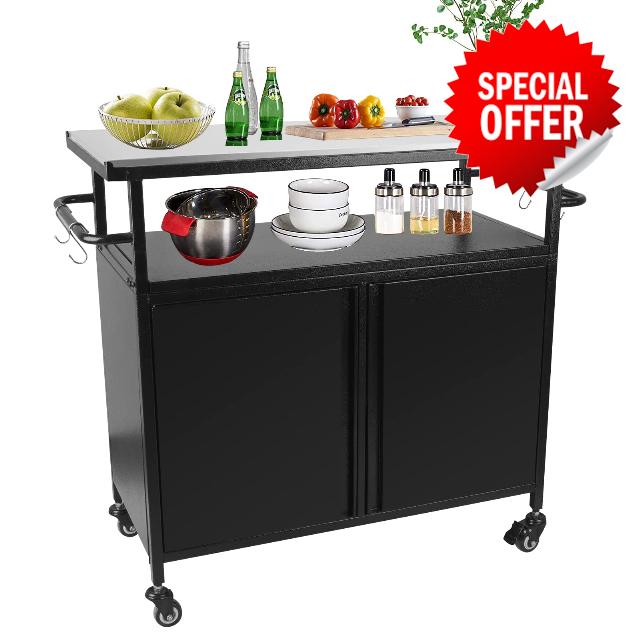 Karpevta Outdoor Grill Cart with Storage