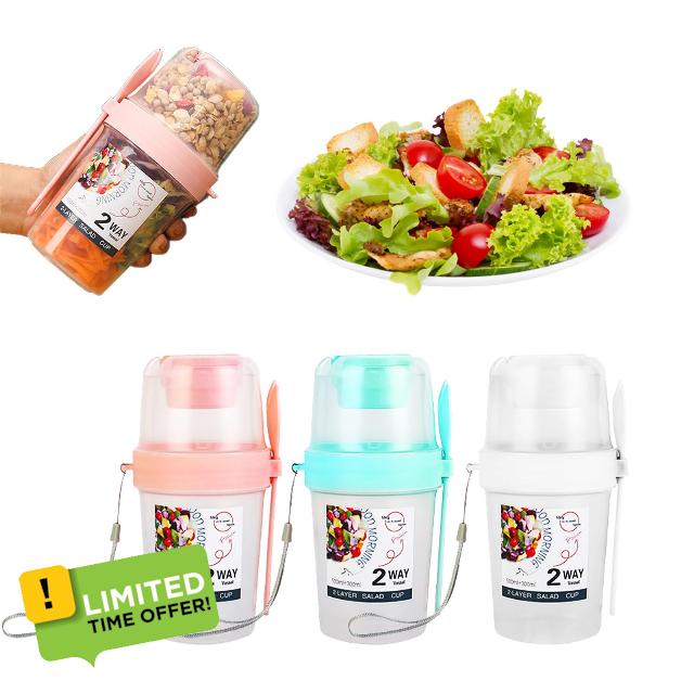 3PCS Fresh Salad to Go Container Set