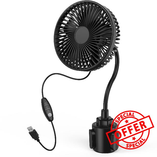 GRANDFAST USB Powered Fan for Car
